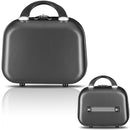 Set 4 Bagagli da Viaggio Trolley Rigido Easy Roll e Beauty Case in ABS Grigio