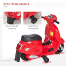 Piaggio Mini Vespa GTS Elettrica 6V  per Bambini Rossa