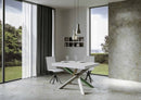 Tavolo Allungabile 140-400x90x77 cm Volantis Bianco Frassino Telaio 4A 
