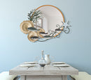 Specchio D Muro Fish 88,9x7,6x65,4 cm in Ferro e Specchio e MDF Multicolor      