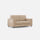 Divano 2 Posti 148x85x85 cm Marrak in Tessuto Beige