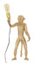 Lampada da Tavolo Monkey Oro 26x34x55 cm in Resina Oro