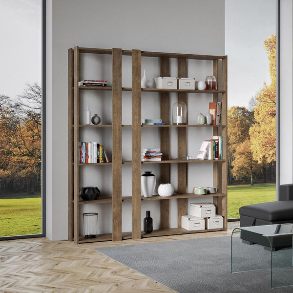 Libreria Moderna 5 Ripiani 178x36x204 cm in nobilitato Marrone acquista