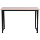 Scrivania da Ufficio 120x60 cm in Metallo  Natural Nera