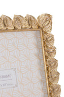 Cornice Anthurium 26x2x31 cm in Resina e Vetro Oro      