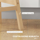 Set 2 Sgabelli da Bar 39x41x96 cm Gambe in Legno e Cuscino in Similpelle Nero