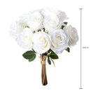 Set 3 Mazzi Artificiali Rose per 9 40 cm 