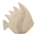 Decorazione Pesce Sand 25,3x8,6x24,5 cm in Resina Beige      