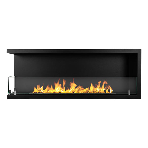 sconto Camino a Bioetanolo da Incasso ad angolo 120x22,4x45 cm Sutri 120 SX Nero econda Scelta