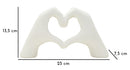 Scultura Lover White 25x7,5x13,5 cm in Resina Bianco      