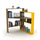 Scrivania angolare 94x94x114 cm Pisagor noce giallo