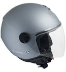 Casco Jet per Scooter Visiera Lunga CGM Florence 107A Grigio Opaco