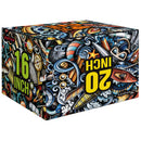 Plyo Box Attrezzo per Allenamento 3 Altezze 61x51x41 cm Jumping Box Antiscivolo Multicolore Multicolore