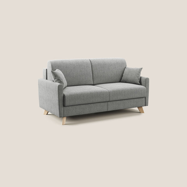 online Divano Letto 2 Posti 160x94x97 cm in Tessuto Grigio Chiaro