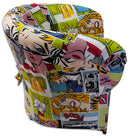 Poltrona Imbottita 65x65x75 cm in Tessuto Renier Comics