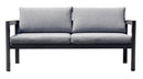 Divano 2 Posti da Giardino 155x75x60 cm in Alluminio Antracite