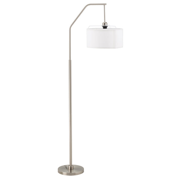 Lampada da Terra 65x33x158 cm E27 Paralume in Tessuto Bianco prezzo