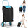 Carrello per la Spesa Poseidon Trolley con Rivestimento Termico 36x30x90 cm e Ruote Blu