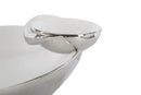 Svuota Tasche Soap 37x26x11,5 cm in Ceramica Bianco e Argento