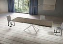 Tavolo Allungabile 200/460x90 cm Niket Tortora Gambe Bianche      