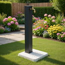 Fontana da Giardino con Base in Cemento 45x45x97 cm Antracite