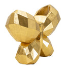 Vaso Butterfly Gold 22,5x8x15 cm in Resina Oro      