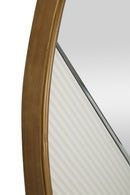Specchio da Muro Tolosa 80x4x80 cm in MDF e Ferro e Specchio Bianco e Oro      