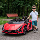 Macchina Elettrica per Bambini 12V con Licenza Lamborghini Sian FKP 37 Rossa