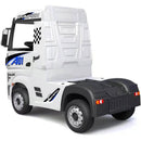 Camion Elettrico Truck per Bambini 12V con Licenza Mercedes Actros Bianco