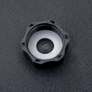 Base per Ombrellone da Giardino 4 Pezzi in Plastica Riempibili con Acqua e Sabbia Nero