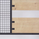 Mobile Ingresso con Scarpiera e Appendiabiti 78x30x182 cm in MDF Nomad Rovere