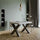 Tavolo 180x90x77 cm Traffic Fix Bianco Frassino