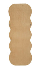 Specchio da Muro Emily Velluto Oro 60x6x160 cm in MDF e Poliestere e Specchio Oro      