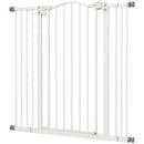 Cancellino per Cani Estensibile 74-100x94 cm in Metallo Bianco