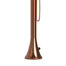 Doccia da Giardino in Acciaio Inox con Doccino Flessibile Sined Luna D Oro Rosa 