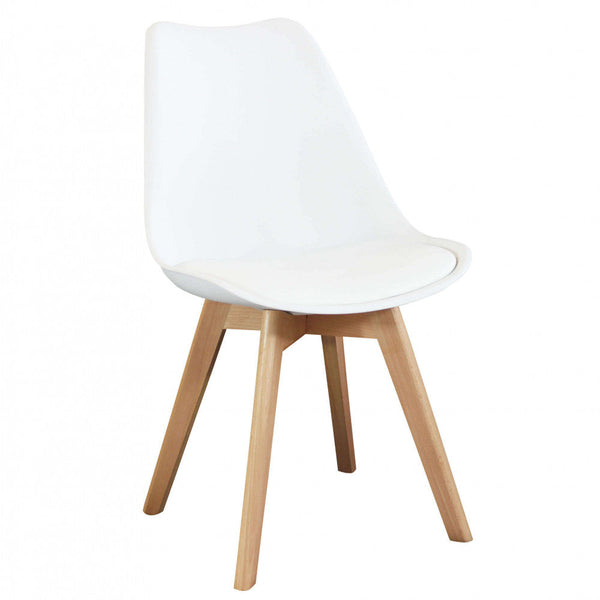 prezzo Sedia Marsiglia 48x43x82 h cm in Legno Bianco