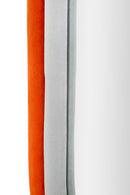 Specchio da Muto Antony Velluto Arancio Mix 60x4x90 cm in MDF e Poliestere e Specchio Multicolor      
