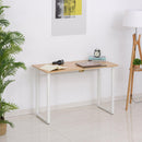 Scrivania da Ufficio con Piano Inclinabile 120x60x76 cm in Acciaio e MDF  Bianca