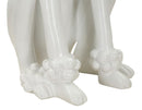 Decorazione Barboncino White 20x26x61 cm in Resina Bianco      