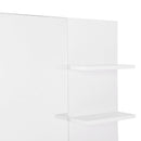 Pensile Bagno con Specchio e 3 Ripiani 60x10x48 cm MDF  Elisa Bianco