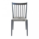 Sedia Martinica Impilabile 46x57x86 h cm in Alluminio Antracite