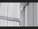 Casetta Box da Giardino in Lamiera di Acciaio 438x721x324 cm Verde