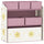 Scaffale Portagiochi 63x30x66 cm a 3 Livelli 6 Cesti in Tessuto Non Tessuto Rosa
