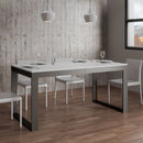 Tavolo Allungabile 180-440x90x77 cm Tecno Evolution Bianco Frassino