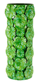 Vaso Drop 18x17,5x46 cm in Ferro Verde      