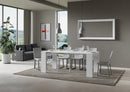Consolle Allungabile 90-196x42x77 cm in Nobilitato Bianco