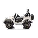 Macchina Elettrica per Bambini Jeep Wrangler Rubicon 12V con Telecomando Bianco   