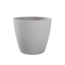 Vaso Rotondo Indoor e Outdoor Tera Bayon Kit Cloud Ø30 cm in Plastica Grigio Chiaro 