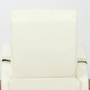 Poltrona Relax Reclinabile Manuale in Similpelle Crema 