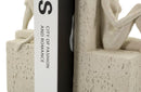Fermalibri Stons 24x10x20,5 cm in Resina Crema      